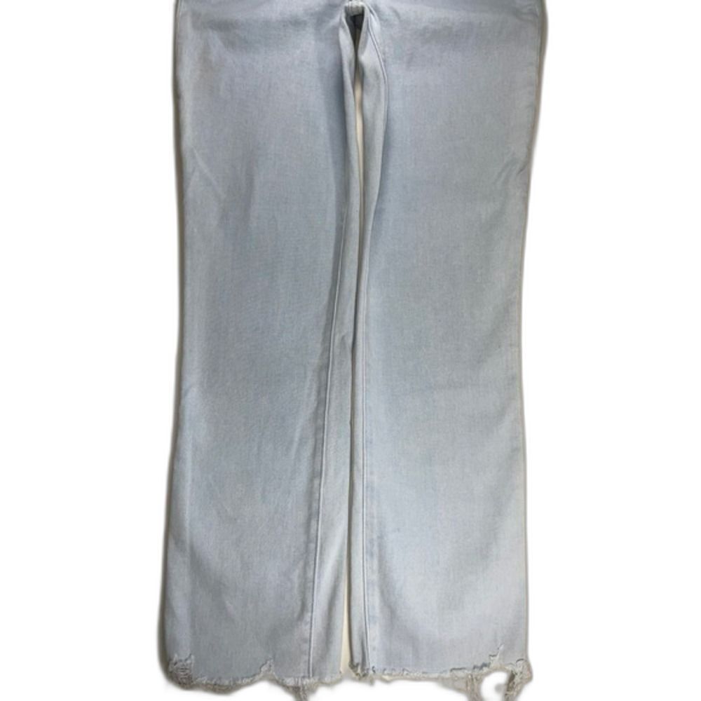 Paige Cindy Crop Jeans W/26 Blue Raw Hem Kokomo 6905H36-4906 LN - Picture 11 of 14